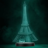 Eiffel Tower Paris Personalised Gift Colour Changing Led Lamp Night Light