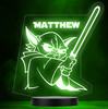 Yoda Star Wars Lightsaber Personalised Gift Colour Changing Led Lamp Night Light