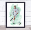 Footballer Emile Smith Rowe Football Player Watercolour Wall Art Print