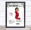 Mariah Carey Merry Christmas Music Polaroid Vintage Music Wall Art Poster Print