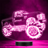 Monster Truck Car Motor Fan Personalised Gift Colour Change LED Lamp Night Light