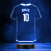 Football Shirt Brazil Sports Fan World Cup Personalised Gift Colour Night Light