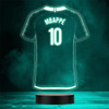 Football Shirt Mbappe Sports Fan World Cup Personalised Gift Colour Night Light