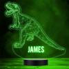 3D Roaring Tyrannosaurus Rex Dinosaur T-Rex Personalised Gift Colour Night Light