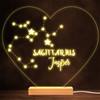 Constellations Zodiac Sign Sagittarius Personalised Gift Lamp Night Light