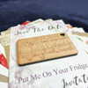 Lovebirds Rectangle Wooden Wedding Save The Date Magnets & Backing Cards