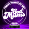 Cool Mums Club Neon Sign Mother's Day Personalised Gift Colour Night Light