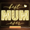 Bust Mum Ever Lettering Mother's Day Personalised Gift Warm Lamp Night Light