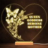 Butterflies Mother Queen Goddess Mother's Day Personalised Gift Night Light