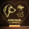 Basset Hound Dog Memorial Pet Loss Personalised Gift Warm Lamp Night Light