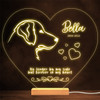 Dog Golden Retriever Dog Memorial Pet Loss Personalised Gift Warm Lamp Night Light