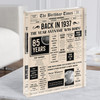 1937 Newspaper Any Age Any Year You Were Born Birthday Facts Gift Acrylic Block