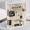 1985 Newspaper Any Age Any Year You Were Born Birthday Facts Gift Acrylic Block