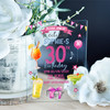 30th Or Any Age Party Cocktail Bar Acrylic Clear Birthday Party Invitations