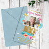100th Or Any Age Photo Banner Acrylic Transparent Birthday Party Invitations