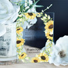 Sunflower Frame Acrylic Clear Transparent Luxury Wedding Invitations Invites