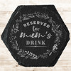 Hexagon Slate Wreath Reserved Mum's Drink Mother's Day Gift Personalised Coaster