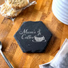 Hexagon Slate Mum's Coffee Mug Mother's Day Gift Personalised Coaster