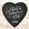 Heart Slate Cupid Happy Valentine's Day Heart Slates Gift Personalised Coaster