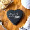 Heart Slate Mum's Coffee Mug Mother's Day Gift Personalised Coaster