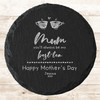 Round Slate Cute Tea Cups Bestie Mum Mother's Day Gift Personalised Coaster