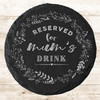 Round Slate Wreath Reserved Mum's Drink Mother's Day Gift Personalised Coaster