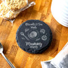 Round Slate Biscuits Tea Happy Mummy Mother's Day Gift Personalised Coaster