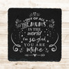 Square Slate Glad You're My Mum Mother's Day Doodles Gift Personalised Coaster