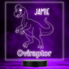 Kids Dinosaur Fan Oviraptor Colour Change LED  Personalised Gift Night Light Kids Dinosaur Fan Oviraptor Colour Change LED  Personalised Gift Night Light
