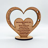 Happy Mother's Day Wish For You Heart Engraved Keepsake Personalised Gift