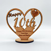 Happy 10th Special Birthday Heart Engraved Keepsake Personalised Gift