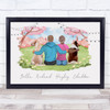 Nature Outdoor Dog Romantic Gift For Him or Her Personalised Couple Print