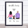 Make Lives Whole Dog Romantic Gift For Him or Her Personalised Couple Print