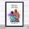 Colourful Splash Romantic Gift For Him or Her Personalised Couple Print