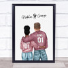 Cuddling Couple Romantic Gift For Him or Her Personalised Couple Print Cuddling Couple Romantic Gift For Him or Her Personalised Couple Print