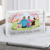 Nature Outdoor Dog Gift For Him or Her Personalised Couple Clear Acrylic Block