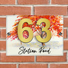 Autumn Tree 3D Acrylic House Address Sign Door Number Plaque