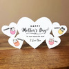 Mother's Day Cat Kitten Family Hearts 4 Small Personalised Gift Acrylic Ornament