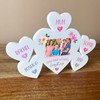 Mum Together Photo Family Hearts 5 Small Personalised Gift Acrylic Ornament