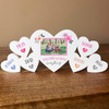 Mum Together Photo Family Hearts 6 Small Personalised Gift Acrylic Ornament