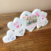 Mum Together Photo Family Hearts 6 Small Personalised Gift Acrylic Ornament