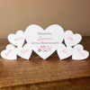 Grandma Pink Roses Family Hearts 6 Small Personalised Gift Acrylic Ornament