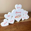Watercolor Floral Mum Mummy Family Hearts 7 Small Personalised Acrylic Gift