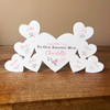 Mother's Day Mum Floral Family Hearts 8 Small Personalised Gift Acrylic Ornament