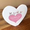 Cute Bunnies Happy Mother's Day Heart Shaped Personalised Gift Acrylic Ornament