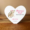 1st Mother's Day Mum With Baby Heart Shaped Personalised Gift Acrylic Ornament