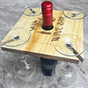 Mum's Wine Bar Personalised Gift Wooden 4 Wine Glass & Bottle Holder