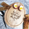 Morning Mum Cat Personalised Gift Toast Soldiers Egg Breakfast Board