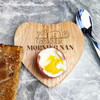 Good Morning Nan Sleeping Cat Personalised Gift Heart Breakfast Egg Holder Board