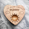 You Are My Sunshine Personalised Gift Heart Shaped Breakfast Egg Holder Board